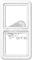 Рамка для вертикальной и горизонтальной установки, 2 поста; дюропласт; белый; CD500 | CD582WW Jung