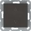 Выключатель одноклавишный для штор 10A 250V~ с накладкой, цвет Мокко - G3018Z Jasmart