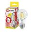 Лампа светодиодная LED-A60-deco 9Вт грушевидная прозрачная 3000К тепл. бел. E27 1040лм 230В IN HOME 4690612008066