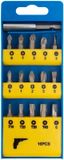 Набор бит 15шт CrV 25мм+ адаптор FIT 57632 РОС
