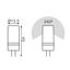 Лампа светодиодная LED 5 Вт 400 лм 3000К капсула теплый G4 AC/DC 12В силиконовая низковольтная Elementary Gauss - 18715