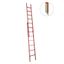 Лестница стеклопластиковая приставная раздвижная диэлектр. ЛСПРД-4.0 Евро МГ Диэлектрик Д471574