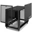 Шкаф серверный телекоммуникационный напольный 19' 12U передняя дверь перфорированная. задняя ручка с замком 600x800x655mm(ШхГхВ). цвет черный (RAL 9004) - MR 6812.933 SYSMATRIX