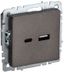 Розетка BRITE USB A+C 18Вт РЮ11-1-БрТБ бр. IEK BR-U22-018-K45