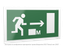 Знак безопасности PP-40205.E101''Напр. к эвакуац. выходу направо 000 метров'' - a21966 BS