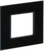 Рамка 1-м SKANDY SK-F21Bl стекло черн. IEK SK-M12-G-K02