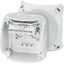 Коробка распределительная ОП 93х93х62мм IP66/67 с клемм. KF 0202 G свет./сер. HENSEL 62000043