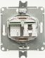 Розетка компьютерная + телефонная 2-м СП W59 RJ45 RJ11 кат.5E 1А механизм сл. кость SE RSI-251TK5E-2-86 APC