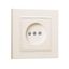 Розетка б/з (Керамика) СП Karea 16А IP20 крем. Makel 56010002