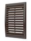 Решетка вентиляционная вытяжная наружная, из ASA пластика 200х300, цвет Коричневый - 2030РРН кор ЭРА 16952
