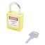 Замок безопасности навесной BD-G52S Yellow A - 11003 ПТК