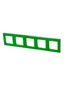 Рамка ABB Levit 5 постов зелёный / дымчатый чёрный - 2CHH015050A6067