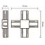 Коннектор для шинопровода осветительного серый X -образный PTR CX-GR | .5023901 Jazzway
