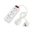 Удлинитель 3 гнезда, 1.5 м, 3х0.75 кв.мм, с/з, с кнопкой, белый | 11-7205 PROconnect MEET