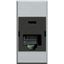 Розетка компьютерная Axolute RJ45 кат.6 UTP 110 алюм. Leg BTC HC4262C6 Legrand