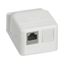 Накладная монтажная коробка Mosaic для 1 или 2 разъемов RJ45 Keystone | 632779 Legrand