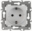 Розетка однофазная скрытого монтажа, в рамку с заземлением со шторками белый 16А 250В IP20 автоматические (безвинтовые) зажимы 12-2002-01 Эра 12 - Б0036440