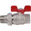 Кран шаровой со сгоном 3/4' ВН ручка бабочка (EPDM) - RG008SHJJUQFH1 STOUT SVB-1007-000020