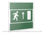 Пиктограмма (Наклейка) PS-33336.E11Напр. к эвакуационному выходу прямо (прав.) | a21440 Белый свет BS