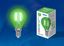 Лампа светодиодная LED-G45-5W/GREEN/E14 GLA02GR LED. "шар". серия Air color. Зеленый свет | UL-00002987 Uniel