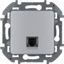 Телефонная розетка RJ11 Inspiria алюминий | 673822 Legrand