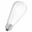 Лампа светодиодная филаментная PARATHOM CL Edison GL FR 40 non-dim 4W/827 4Вт 2700К тепл. бел. E27 470лм ST64 угол пучка 300град. 220-240В (замена 40Вт) матов. стекло OSRAM 4058075590595