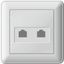 Розетка компьютерная 2-м СП W59 сл. кость SchE RSI-251KK5E-28 (РСИ-251КК5Е-28) Schneider Electric