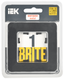 Рамка 1-м BRITE РУ-1-1-Бр метал. черн. RE IEK BR-M12-M-01-K02