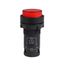 Кнопка с подсветкой OptiSignal Compact D22 C7-PL-M410 красная 1НО 230 В AC XB7NW34M1 | 362097 КЭАЗ 362101