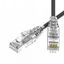 Патч-корд неэкранированный SLIM CAT6 U/UTP 4х2, 28 AWG, LSZH, чёрный, 3м - RN6UU4530BK-28 ДКС