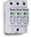 Устройство защиты от импульсных перенапряжений УЗИП тип 2 (3 варистора) для фотогальванических систем 1000В DC модульный 52.5мм IP20 FINDER 7P2390001015 7P.23.9.000.1015