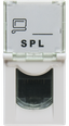 Розетка информационная UTP 1хRJ45 22,5х45 cat5e | 200006 SPL