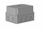 Коробка 240х190х158 АБС-пластик,серый цвет корпуса и крышки,крышка высокая,пустая | КР2803-610 HEGEL