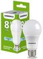 Лампа светодиодная A60 8Вт грушевидная 6500К E27 230В GENERICA LL-A60-08-230-65-E27-G IEK