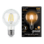 Лампа светодиодная филаментная LED 6 Вт 630 лм 2700К шар G95 теплый E27 AC 220В прозрачная колба Black Filament - 105802106 Gauss