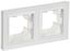 Рамка 2-м BRITE РУ-2-БрАБ-44 IP44 арктич. бел. IEK BR-M22-44-K91