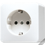 Штепсельная розетка SCHUKO для накладного монтажа 16A 250V ~ ; слоновая кость | 620A Jung