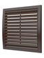 Решетка вентиляционная вытяжная наружная, из ASA пластика 250х250, цвет Коричневый - 2525РРН кор ЭРА 16958