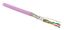 Кабель витая пара экранир. SF/UTP кат.6 4 пары 26 AWG МЖ patch экран-фольга + медн. оплетка LSZH SFUTP4-C6-P26-IN-LSZH-PK-500 роз. (уп.500м) Hyperline 445054