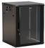 Шкаф настенный 19-дюймовый 12U 650x600х600мм металлическая передняя дверь с замком две боковые панели черный (RAL 9004) (разобранный) - TWB-1266-SR-RAL9004 Hyperline 395306