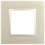 Рамка для розеток и выключателей Elegance 14-5011-04 Classic, на 1 пост, шампань | Б0060574 ЭРА