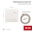 Терморегулятор механический с датчиком температуры пола (R70XT) (3500 Вт) бежевый | 51-0581 REXANT MEET