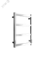 Полотенцесушитель электрический из квадратного профиля J plaza neo 60/40 с диммером цвет хром - 4657763845681 ДВИН