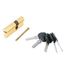 Механизм цилиндровый для врезных замков, АЛЛЮР HD F 80-5К BP(30x10x40) золото (латунь) - 7798 ПТК