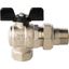 Кран шаровой со сгоном угловой 3/4' ВН ручка бабочка - RG008Q0LA71ICC STOUT SVB-0008-000020