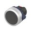 Кнопка плоская без фиксации, черная, алюминий | M22P-FMBLA DKC ДКС