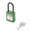 Замок безопасности навесной нейлоновая дужка BD-G14 Green - 10298 ПТК