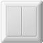 Переключатель 2-кл. СП W59 16А IP20 в сборе сл. кость SchE VS616-256-28 Schneider Electric