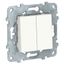 Выключатель 2-кл. 2мод. СП Unica New IP21 (сх. 5) 250В 10AX механизм бел. SchE NU521118 Schneider Electric