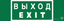 Пиктограмма (Наклейка) NPU-3311.E24"Выход-EXIT" | a25968 Белый свет BS